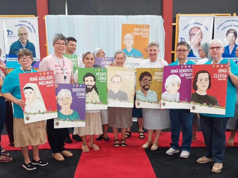 Homenagem aos mártires da caminhada no Brasil